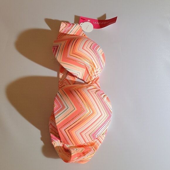 BRAND NEW XHILARATION WOMEN"S PUSH UP SWIMSUITS BIKINI BRA - Picture 9 of 16